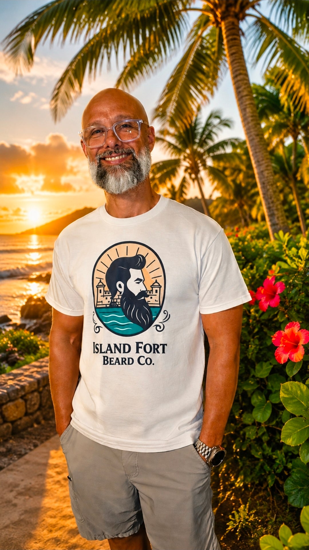 Island Fort Logo t-shirt