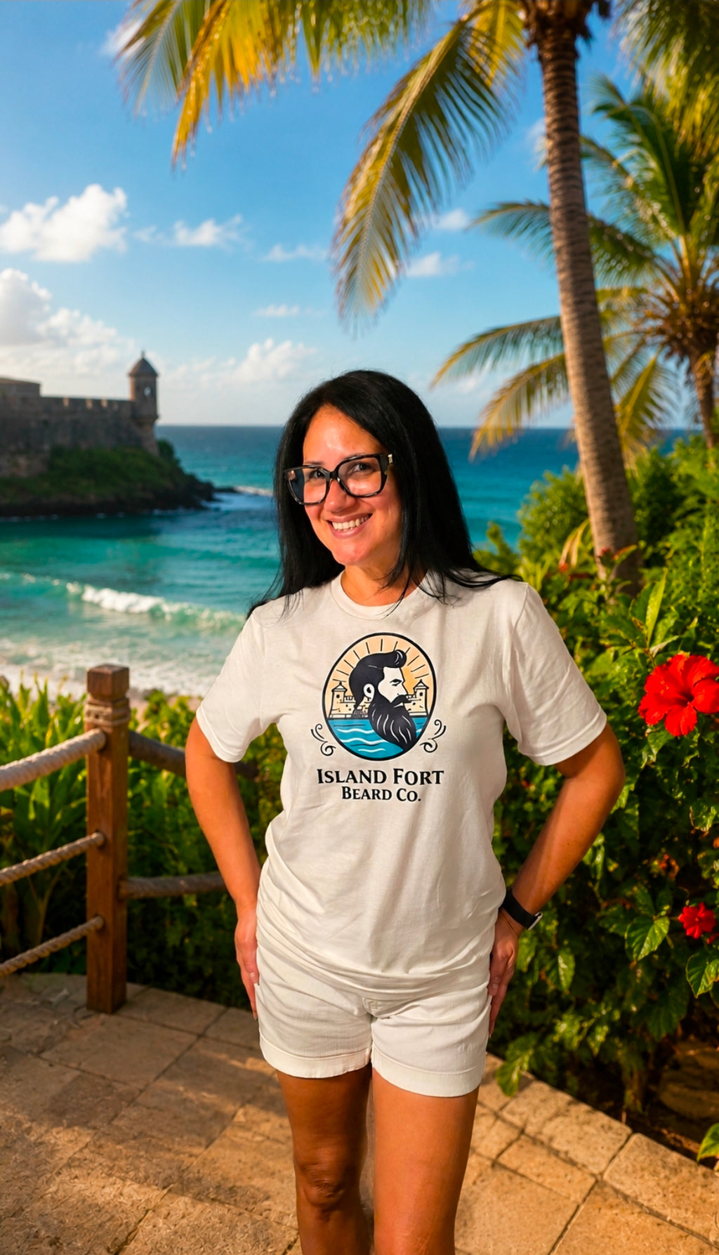 Island Fort Logo t-shirt